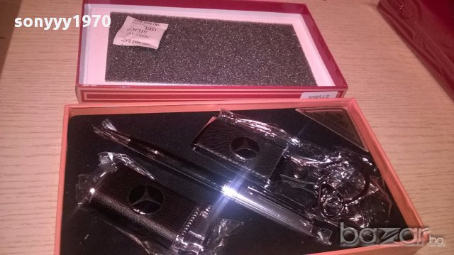 Mercedes-луксозeн подаръчен комплект 20/12см-внос швеицария, снимка 7 - Антикварни и старинни предмети - 16342925