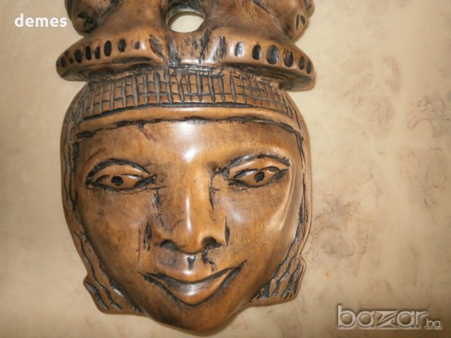 Масивна африканска маска от Гана, снимка 3 - Колекции - 21368813