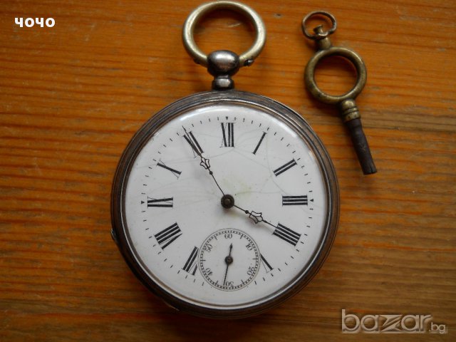 старинен джобен часовник (Англия), снимка 1 - Антикварни и старинни предмети - 15985546