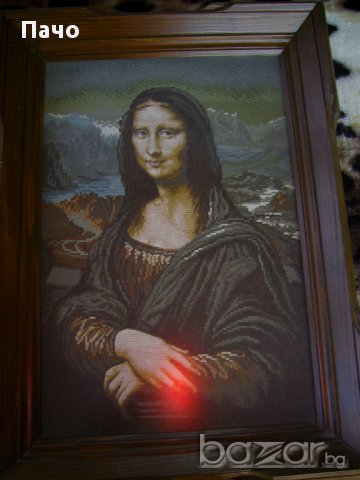 Гоблен "Мона Лиза", снимка 4 - Гоблени - 15448710