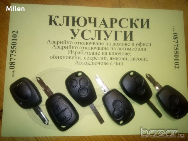 Ключ кутийка за Рено Дачия, снимка 4 - Аксесоари и консумативи - 20952703