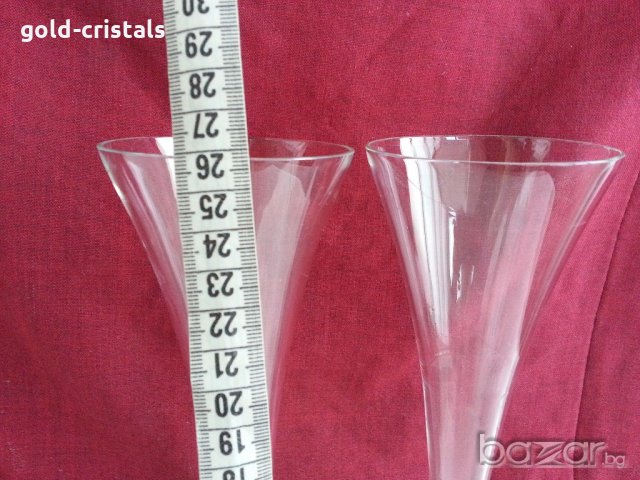 две кристални високи ритуални чаши, снимка 3 - Чаши - 20121770