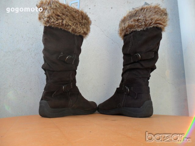 дамски ТОПЛИ БОТУШКИ ЕКО ВЕЛУР 39 - 40, GOGOMOTO.BAZAR.BG , снимка 14 - Дамски ботуши - 9462803