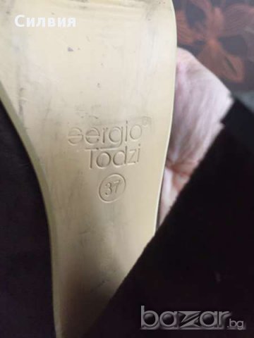 Кафяви велурени обувки, снимка 7 - Дамски обувки на ток - 17729200