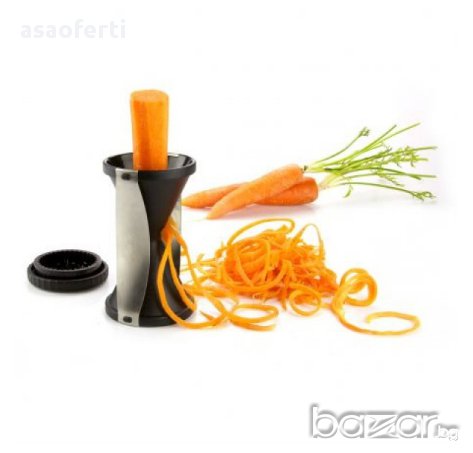 Уред за правене на спирали от зеленчуци и плодове Spiral Slicer, снимка 3 - Други - 14854850