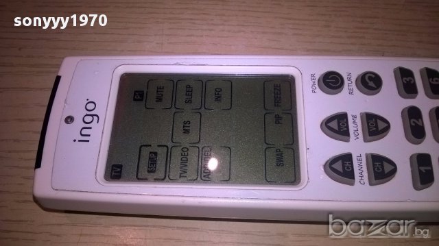 Ingo remote-с активен дисплеи-внос швеицария, снимка 7 - Ресийвъри, усилватели, смесителни пултове - 16482785