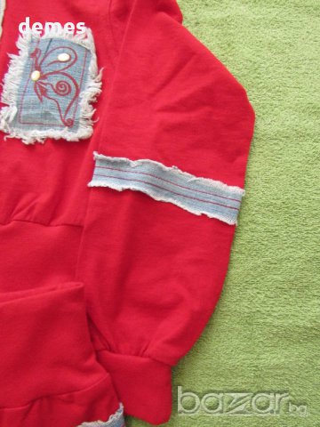 Спортен комплект от червен суичър и панталон, нов, размер 116, снимка 10 - Детски комплекти - 17861153