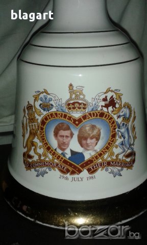 Бутилка от Англия с Лейди Даяна и принц Чарлз, снимка 1