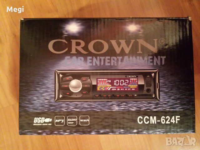 Авторесийвър Crown CCM-624F, снимка 1 - Радиокасетофони, транзистори - 24337466