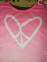 Тениска в розово с щампа сърце,нова,за 7-8 и за 9-10 годишно момиче, снимка 2