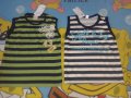 детски летни памучни потници в 2 цвята-размер-116-122, снимка 1 - Детски тениски и потници - 11074858