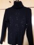 Поло с ефект дантела, снимка 1 - Блузи с дълъг ръкав и пуловери - 24355911