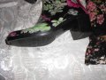 Нови гумени дамски ботуши / флорални мотиви на малко токче , снимка 9