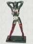 Стриптизьорка - скулптура, пластика върху мраморна основа, цветна , снимка 1 - Статуетки - 11620454