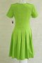 Памучна лятна клоширана зелена рокля Kleoss - EU 38, снимка 3