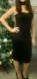Елегантна дълга черна рокля, снимка 1 - Рокли - 18886209