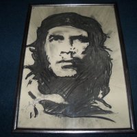 Портрет на Че Гевара, художник Десислава Илиева, снимка 3 - Картини - 19949039