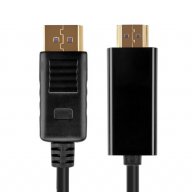 DisplayPort към HDMI качествен кабел 3м мъжко-мъжко + Гаранция, снимка 4 - Кабели и адаптери - 14714443