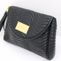 ПРОМО 🍊 VERSACE 🍊 Дамска кожена черна вечерна чанта нова с етикети, снимка 4 - Чанти - 19508749