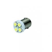 LED Диодна крушка BA9S 0.8W 32lm 1206 4 SMD led със цокъл бяла , снимка 1 - Аксесоари и консумативи - 18985968