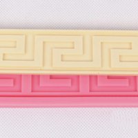 Лого Версаче versace тип кант борд силиконов молд форма за декорация и украса торта фондан шоколад, снимка 1 - Форми - 20669050