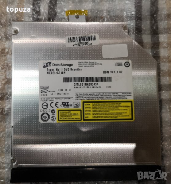 DVD-RW записвачка за лаптоп MSI CR610X - LG GT10N , снимка 1