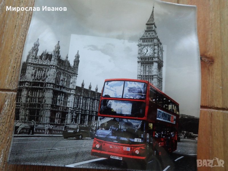 стъклена купичка от Лондон, снимка 1