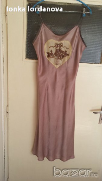 Дизайнерска рокля-пепел от рози, размер Л, снимка 1
