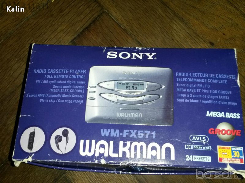 SONY WALKMAN-RADIO CASSETE, снимка 1