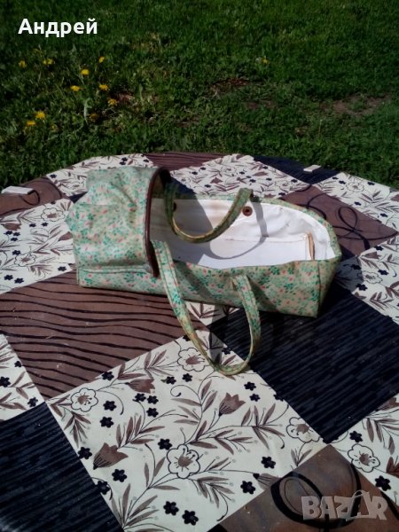 Стара играчка,чанта за кукла, снимка 1