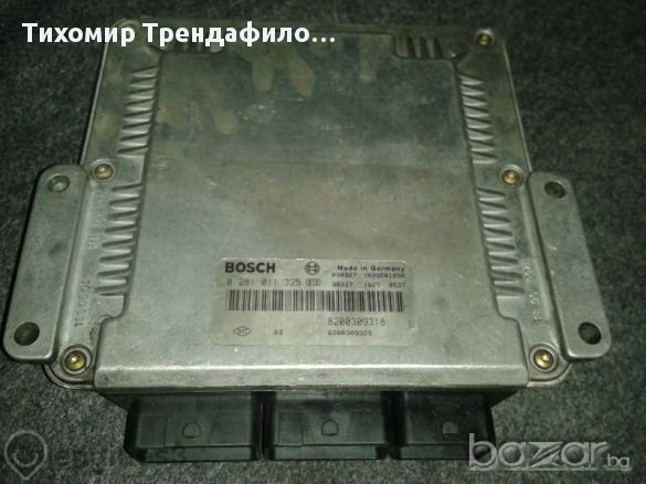 Renault  2.2 Dci Ecu 0281011325 8200309318, 0 281 011 325 компютър за рено еспейс 2.2 дци 2004г , снимка 1