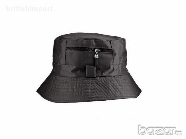 Водонепромокаема, риболовна шапка, черен цвят, снимка 1