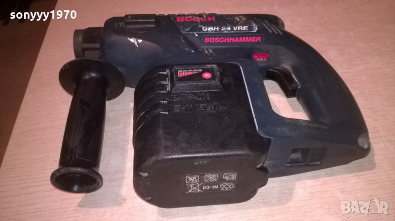 bosch gbh24vre-boschhammer+bosch 24v/3.0ah battery, снимка 1
