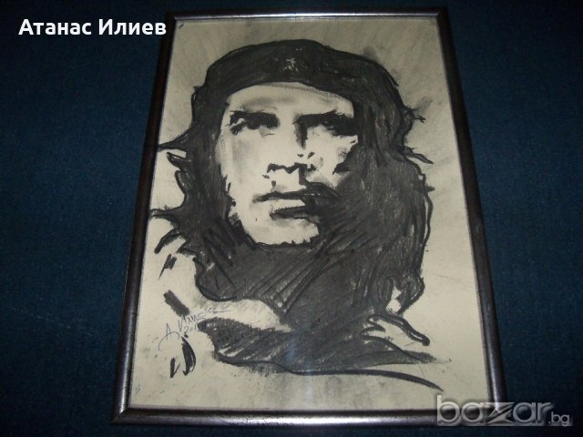 Портрет на Че Гевара, художник Десислава Илиева, снимка 3 - Картини - 19949039
