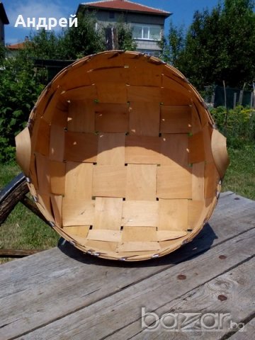 Старинен кош,панер, снимка 4 - Антикварни и старинни предмети - 18765041