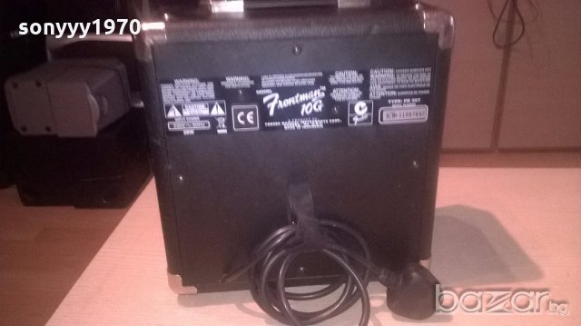 fender frontman 10g-китарно кубе-28х26х15см-внос англия, снимка 7 - Тонколони - 18814435