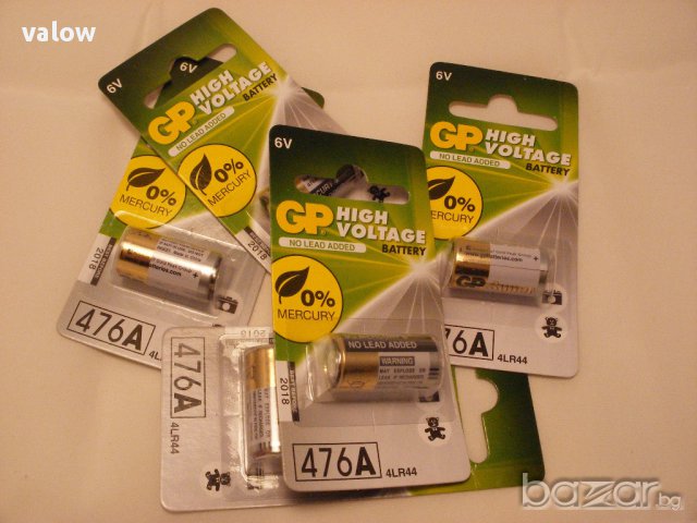 Алкална батерия 6v GP 476A 4LR44 28A фотоапарат нашийник за куче, снимка 4 - Други стоки за дома - 13118192