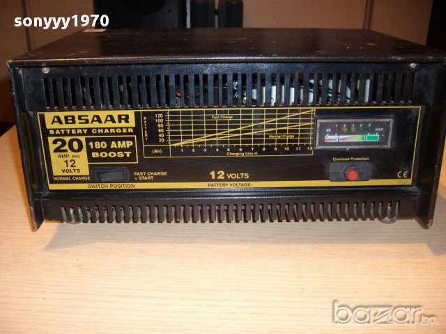 absaar 12v/20amp/180amp boost-зарядно 20ампера+старт-внос швеицария, снимка 5 - Аксесоари и консумативи - 11957863