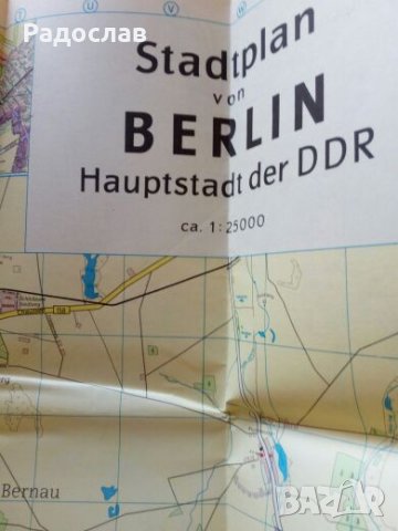 стара карта на град Берлин, снимка 3 - Други - 26094134