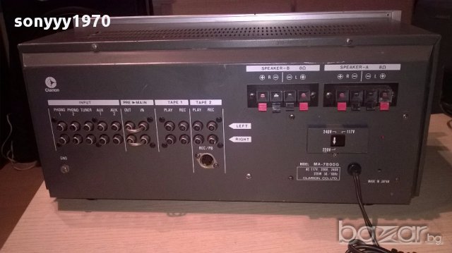 hi-end audiophile clarion ma-7800g stereo amplifier-made in japan, снимка 13 - Ресийвъри, усилватели, смесителни пултове - 16170221
