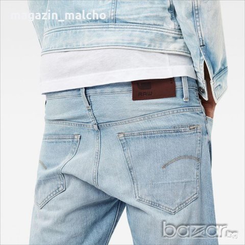 Мъжки Дънки - G-Star RAW 3301 Tapered; размери: W32 L34, снимка 4 - Дънки - 19106331