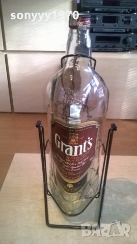grants-4.5l-голяма бутилка от уиски-празна-55х20х20см, снимка 11 - Други - 24630757