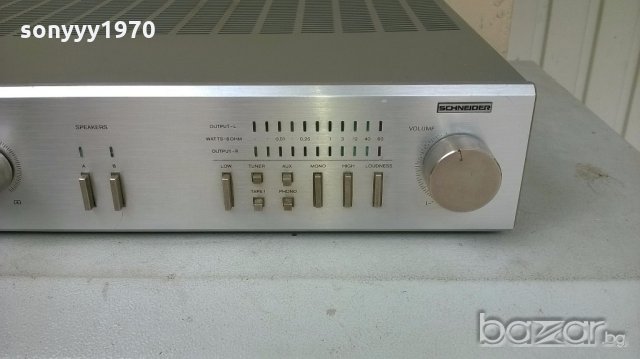 schneider st2452/00-stereo amplifier-made in belgium-внос швеицария, снимка 5 - Ресийвъри, усилватели, смесителни пултове - 18216265