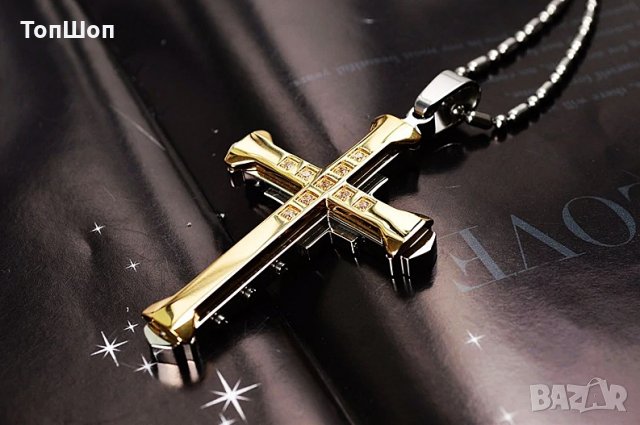 Кръстче с камъни - 3 модела, снимка 2 - Колиета, медальони, синджири - 26155124