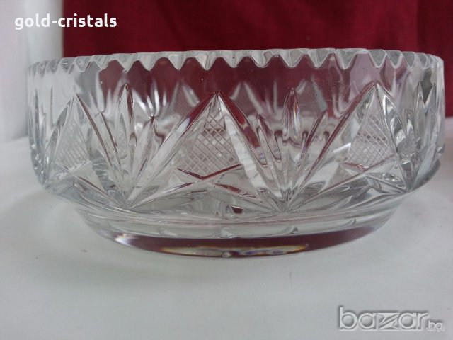 кристална купа , снимка 2 - Антикварни и старинни предмети - 19293419