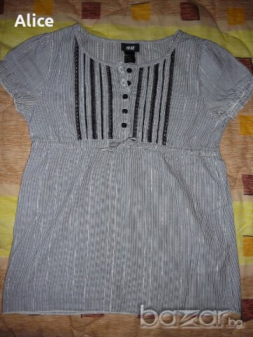 Блуза с къс ръкав Н&М, размер ХS, снимка 3 - Ризи - 18970591