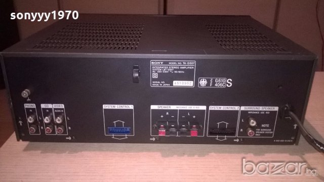 sony ta-d507 amplifier-made in japan-внос швеицария, снимка 10 - Ресийвъри, усилватели, смесителни пултове - 18658883