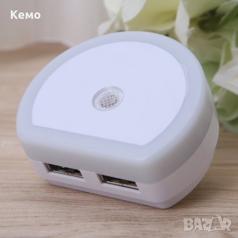 Двойно USB зарядно устройство с LED светлина, снимка 13 - Оригинални зарядни - 22456552