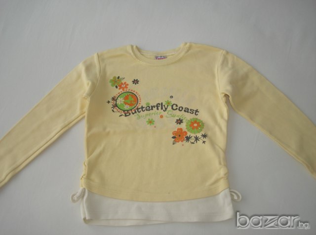 Памучна блузка за градината,110 см. , снимка 3 - Детски Блузи и туники - 16399978