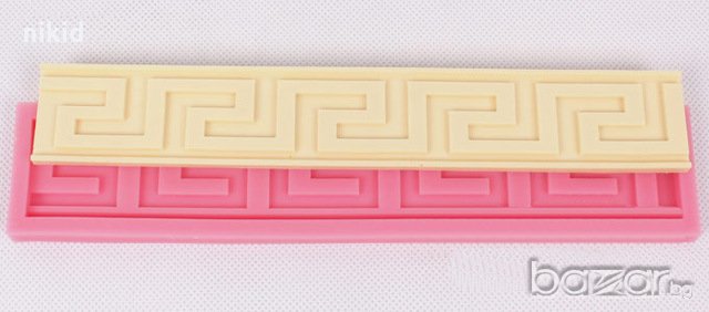 Лого Версаче versace тип кант борд силиконов молд форма за декорация и украса торта фондан шоколад, снимка 1 - Форми - 20669050